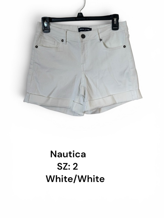Nautica Pants - Nautica White Cuffed-Hem Women's Jean Shorts  SIZE: 2       #3